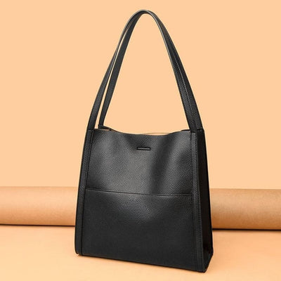 Amaranta™ | Bolso de Hombro Elegante Hecho a Mano en Cuero Natural