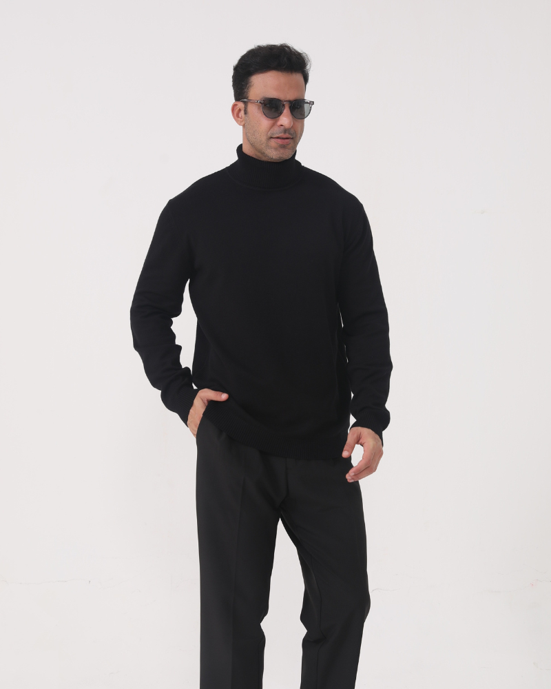 Mateo™ | Jersey de Cuello Alto de Lana Merino para Sofisticación Atemporal
