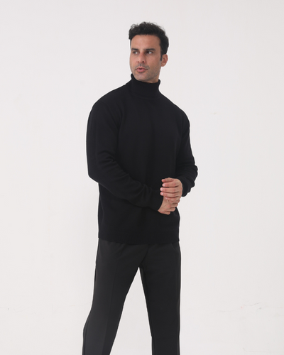 Mateo™ | Jersey de Cuello Alto de Lana Merino para Sofisticación Atemporal