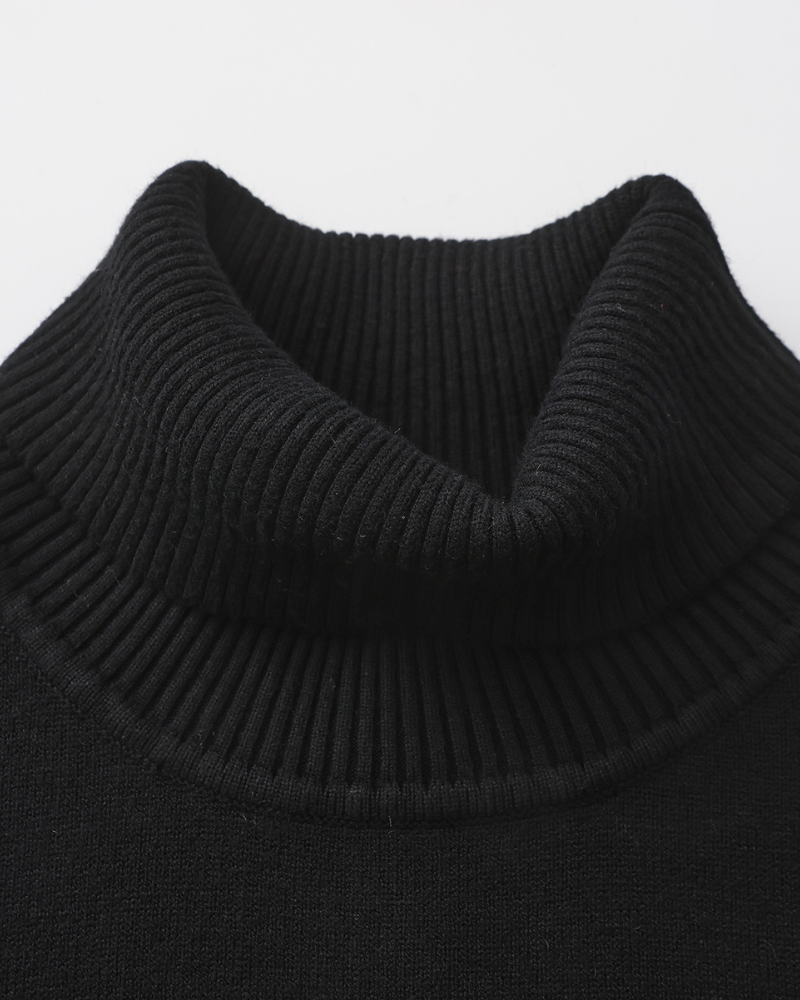 Mateo™ | Jersey de Cuello Alto de Lana Merino para Sofisticación Atemporal