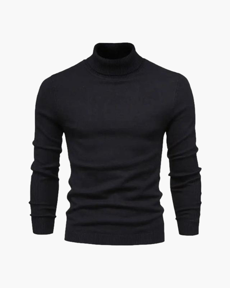 Mateo™ | Jersey de Cuello Alto de Lana Merino para Sofisticación Atemporal