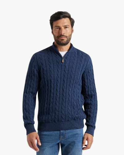 Diego™ | Suéter Half Zip de Algodón Premium para Estilo y Comodidad