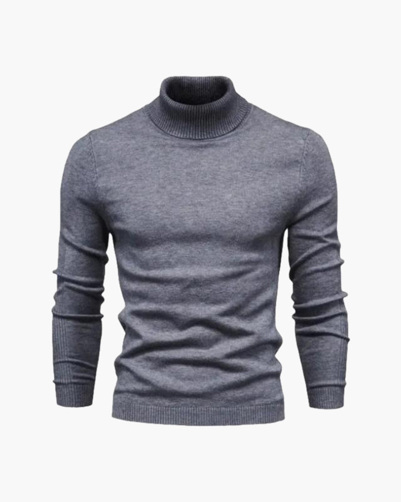 Mateo™ | Jersey de Cuello Alto de Lana Merino para Sofisticación Atemporal