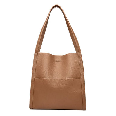 Amaranta™ | Bolso de Hombro Elegante Hecho a Mano en Cuero Natural
