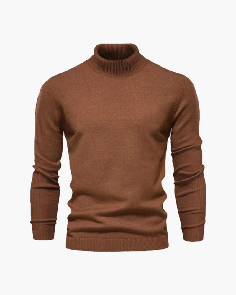 Mateo™ | Jersey de Cuello Alto de Lana Merino para Sofisticación Atemporal
