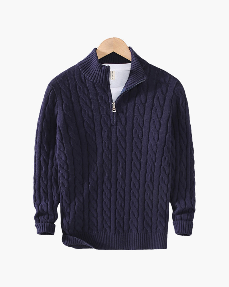 Diego™ | Suéter Half Zip de Algodón Premium para Estilo y Comodidad
