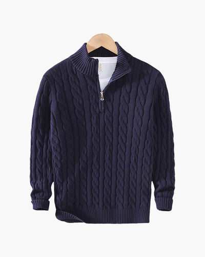 Diego™ | Suéter Half Zip de Algodón Premium para Estilo y Comodidad