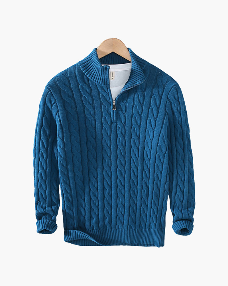 Diego™ | Suéter Half Zip de Algodón Premium para Estilo y Comodidad