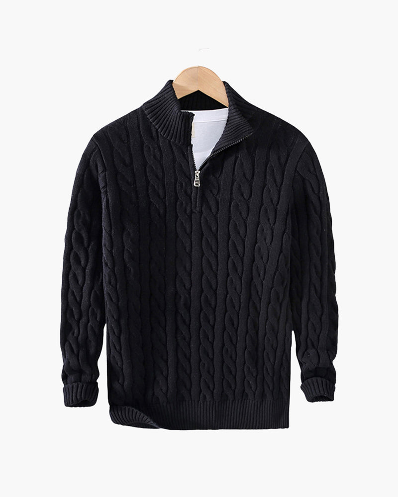 Diego™ | Suéter Half Zip de Algodón Premium para Estilo y Comodidad