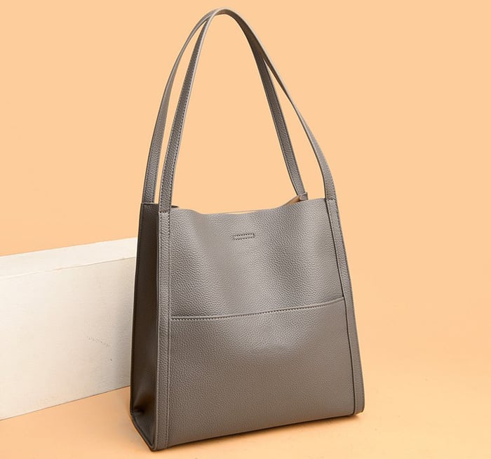 Amaranta™ | Bolso de Hombro Elegante Hecho a Mano en Cuero Natural