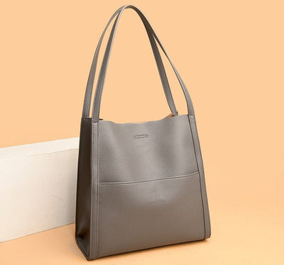 Amaranta™ | Bolso de Hombro Elegante Hecho a Mano en Cuero Natural
