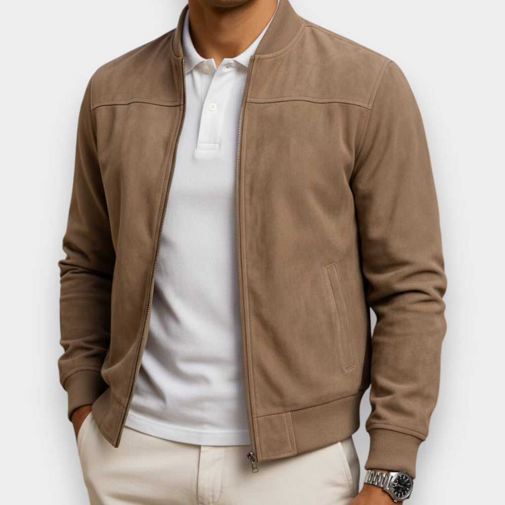 Álvaro León™ | Chaqueta Elegante de Ante