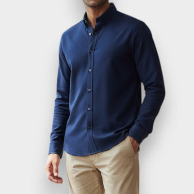 Andrés™ | Camisa de Manga Larga de Algodón Premium para Elegancia Clásica