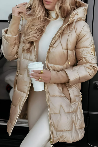 Camila™ | Abrigo Invernal Elegante con Capucha y Acolchado