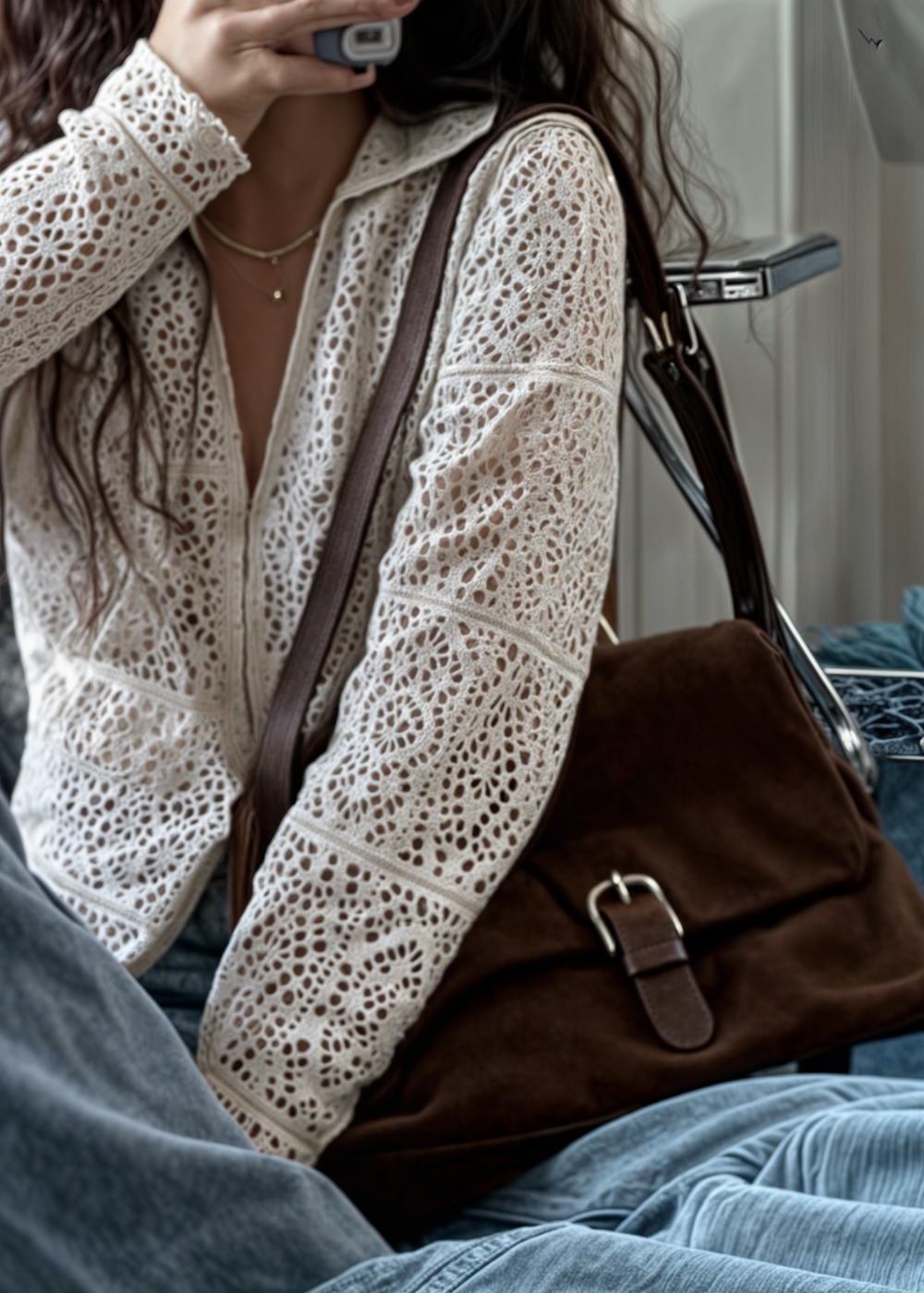 Aurelia™ | Bolso Bandolera de Ante Vegano para un Estilo Sofisticado