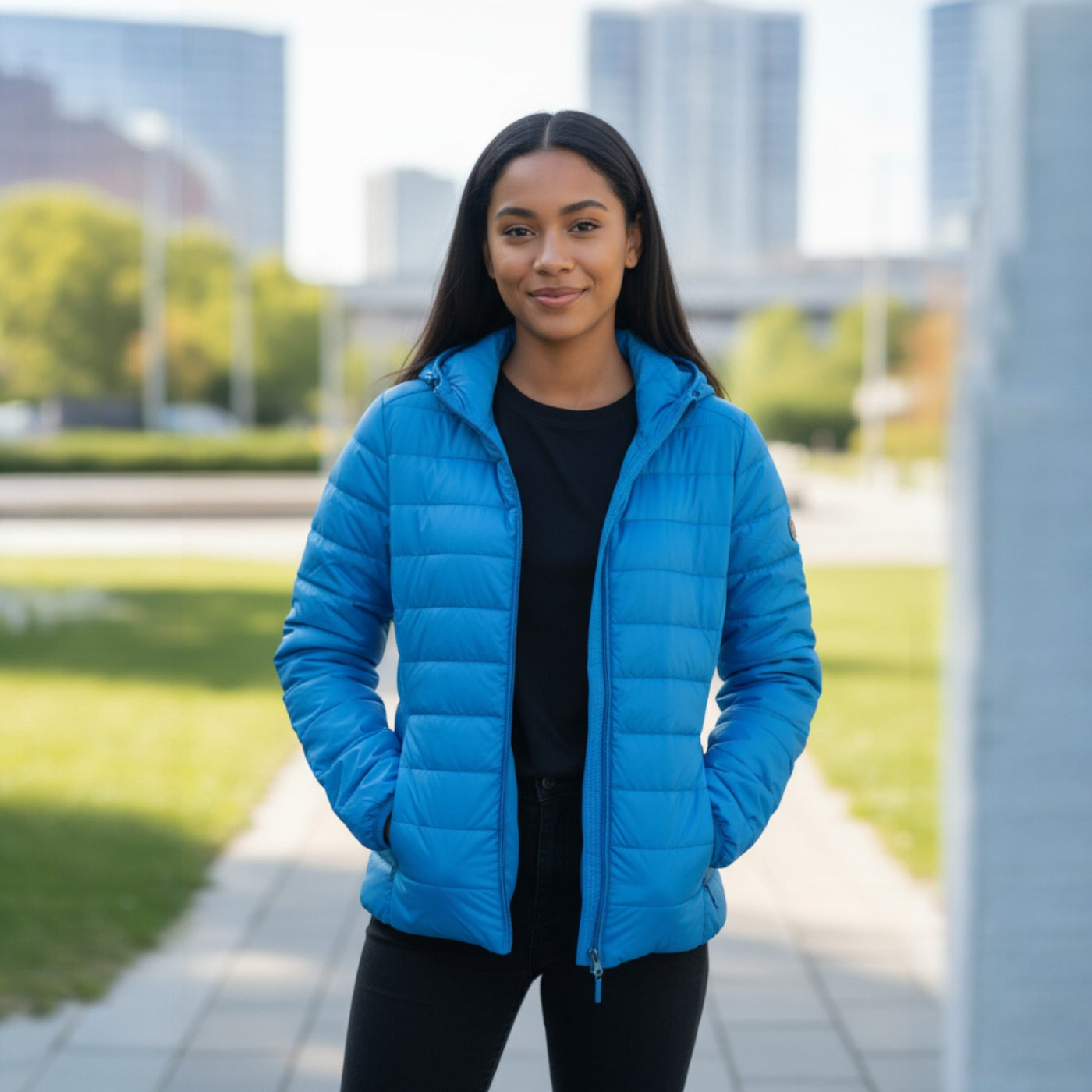 Clara™ | Chaqueta Impermeable con Relleno de Plumón de Pato Blanco