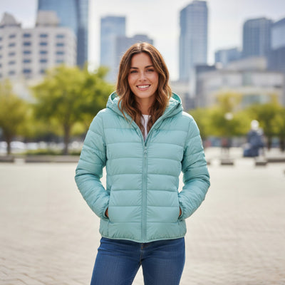 Clara™ | Chaqueta Impermeable con Relleno de Plumón de Pato Blanco