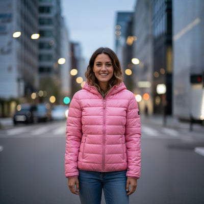 Clara™ | Chaqueta Impermeable con Relleno de Plumón de Pato Blanco