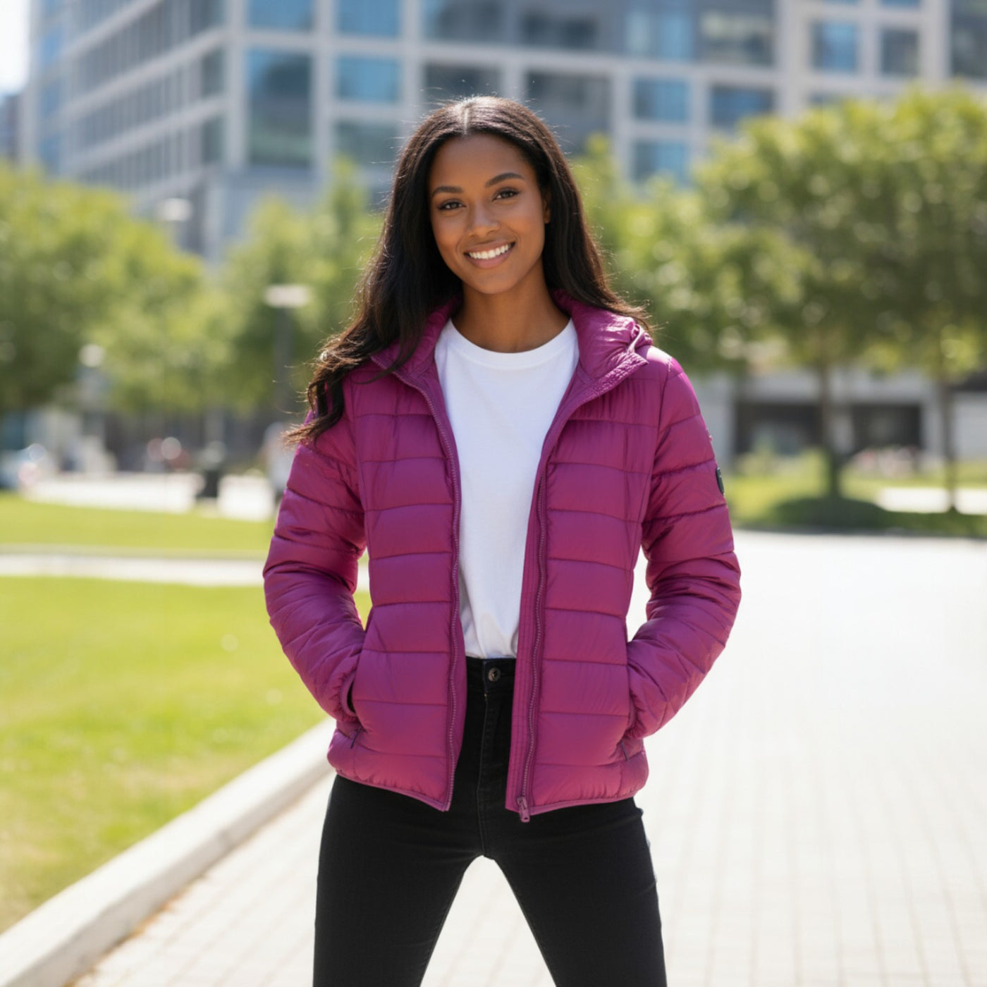 Clara™ | Chaqueta Impermeable con Relleno de Plumón de Pato Blanco