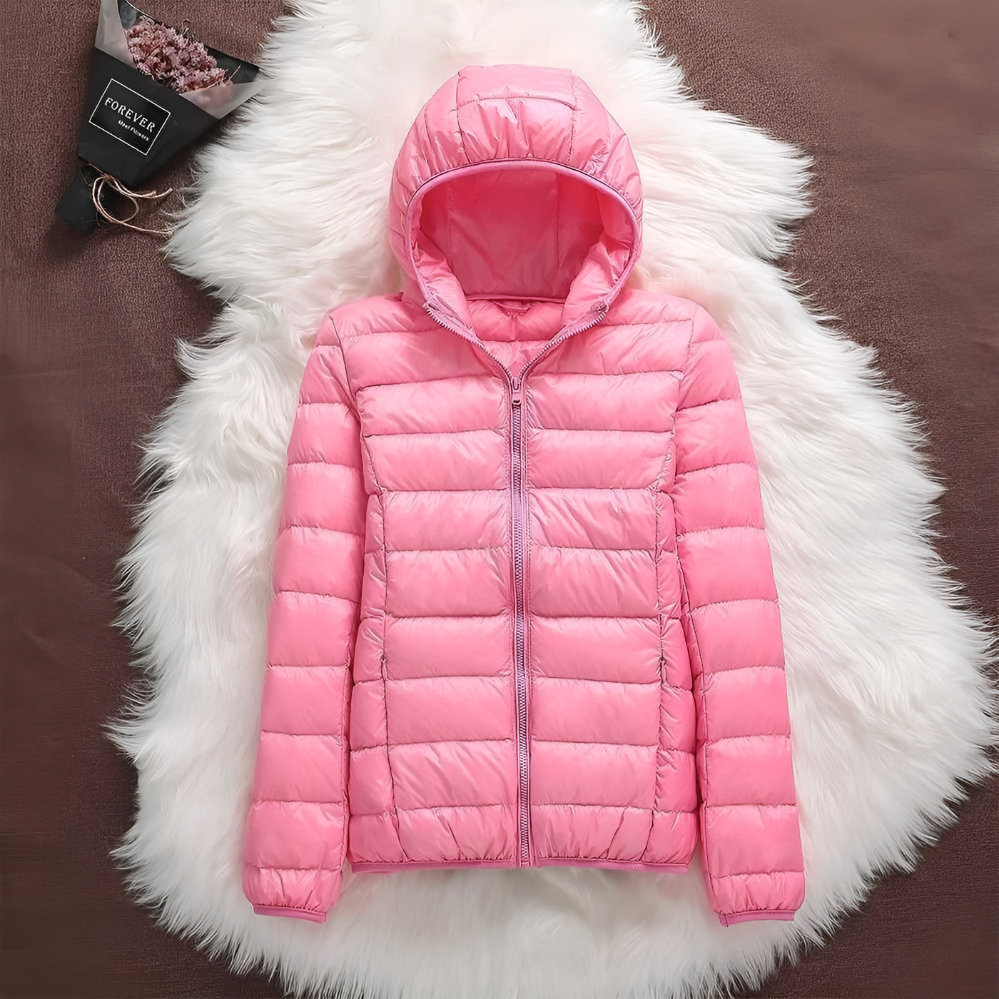 Clara™ | Chaqueta Impermeable con Relleno de Plumón de Pato Blanco