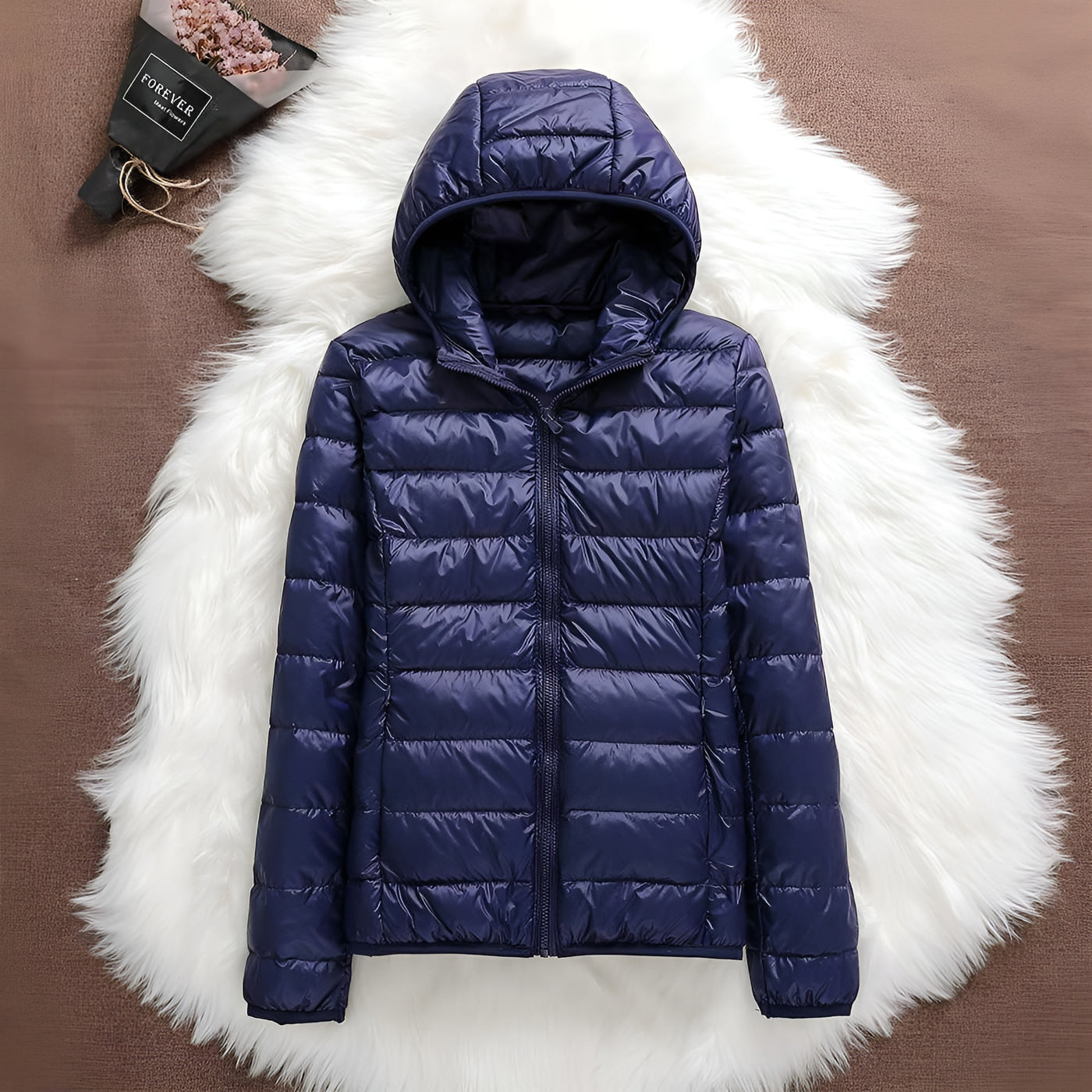 Clara™ | Chaqueta Impermeable con Relleno de Plumón de Pato Blanco