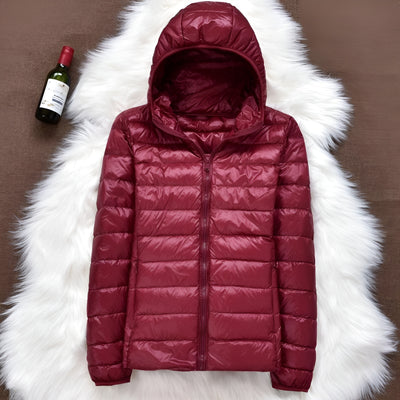 Clara™ | Chaqueta Impermeable con Relleno de Plumón de Pato Blanco