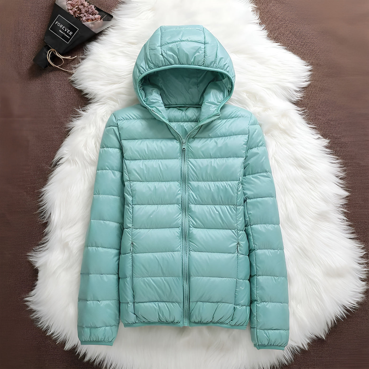 Clara™ | Chaqueta Impermeable con Relleno de Plumón de Pato Blanco