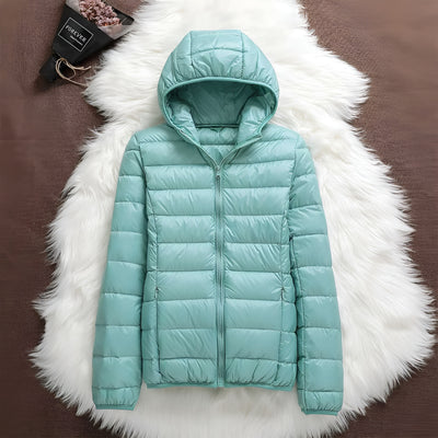 Clara™ | Chaqueta Impermeable con Relleno de Plumón de Pato Blanco