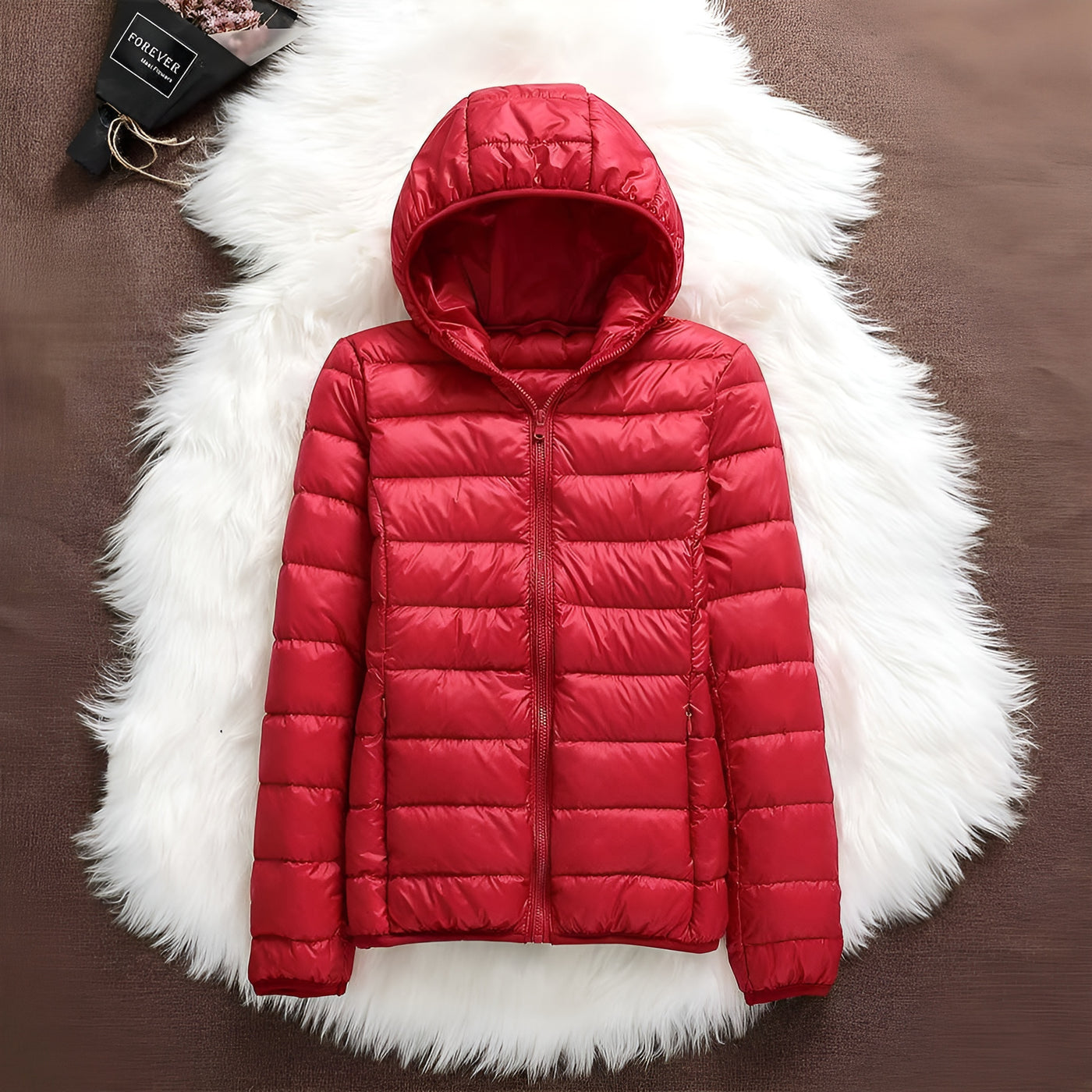 Clara™ | Chaqueta Impermeable con Relleno de Plumón de Pato Blanco