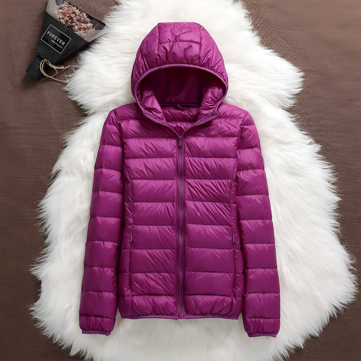 Clara™ | Chaqueta Impermeable con Relleno de Plumón de Pato Blanco