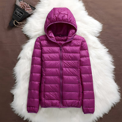 Clara™ | Chaqueta Impermeable con Relleno de Plumón de Pato Blanco