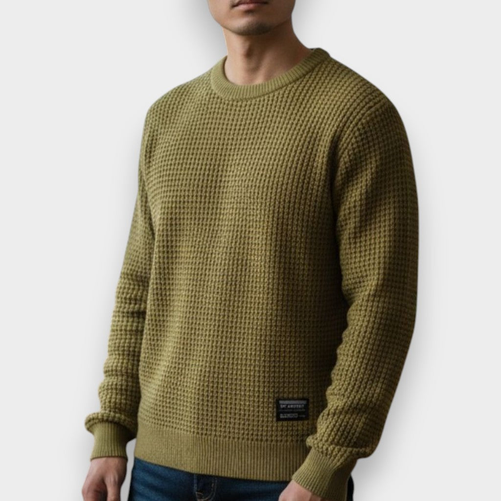 Emilio™ | Suéter Premium de Punto Panal para Estilo y Confort Atemporal