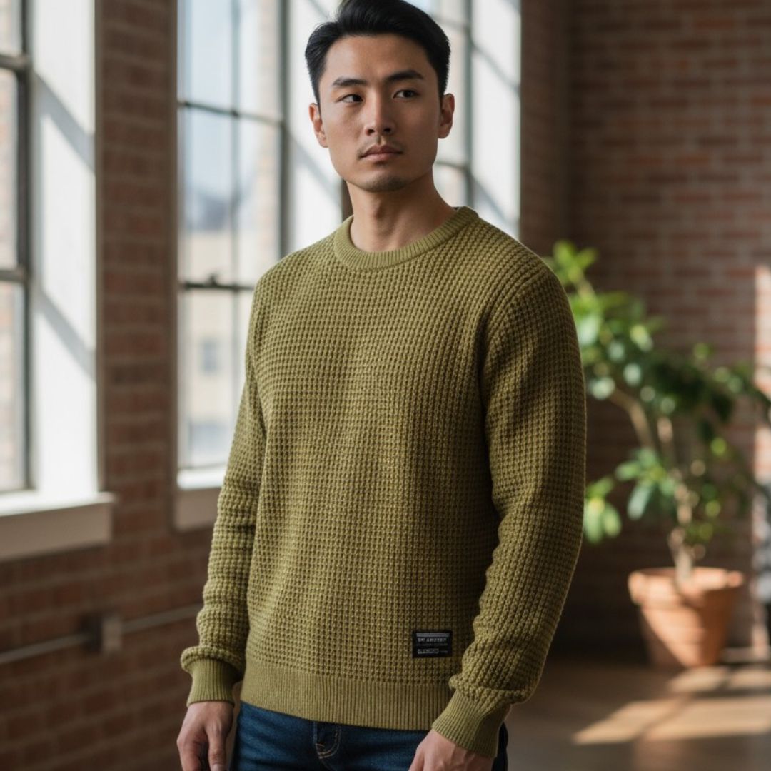 Emilio™ | Suéter Premium de Punto Panal para Estilo y Confort Atemporal
