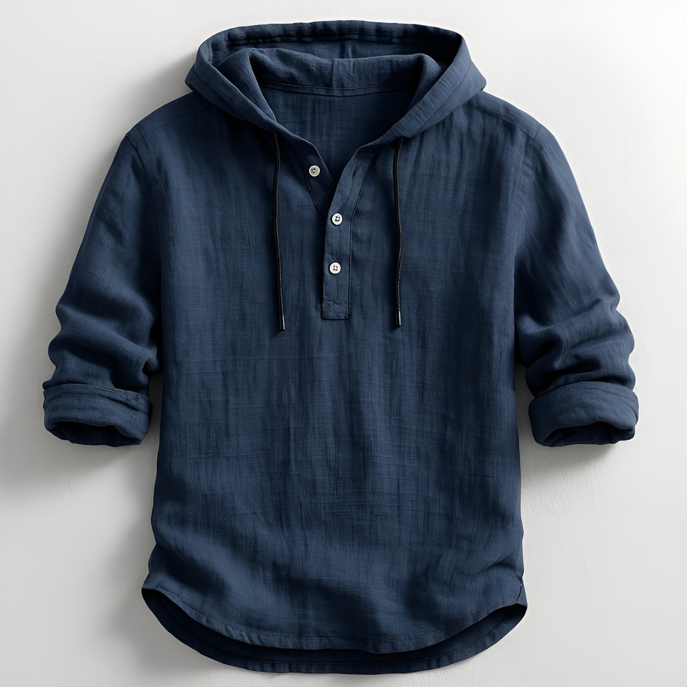 Javier™ | Camisa de Lujo con Capucha en Lino Natural