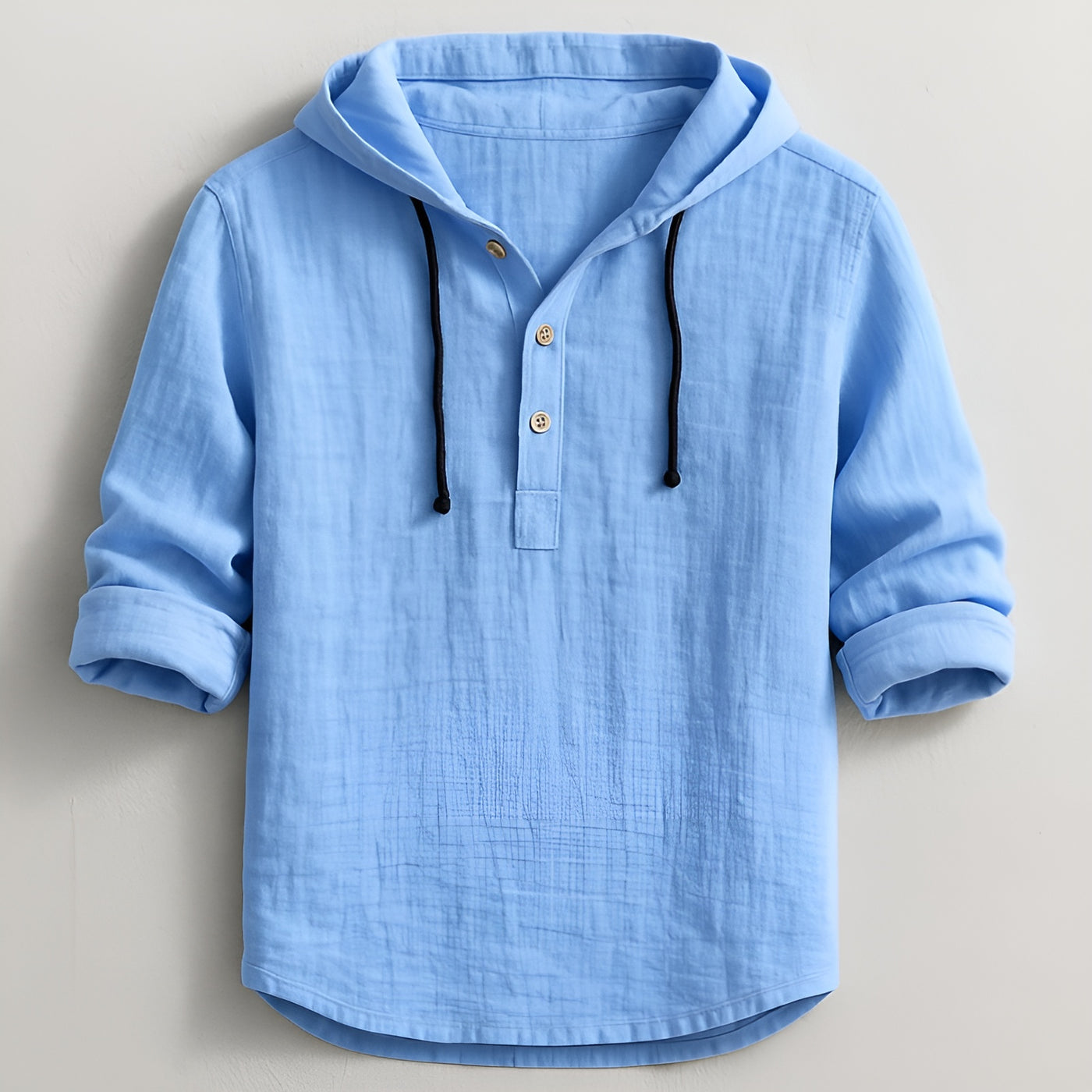 Javier™ | Camisa de Lujo con Capucha en Lino Natural