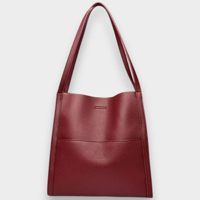 Amaranta™ | Bolso de Hombro Elegante Hecho a Mano en Cuero Natural