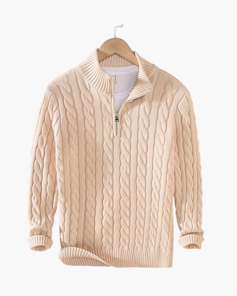 Diego™ | Suéter Half Zip de Algodón Premium para Estilo y Comodidad