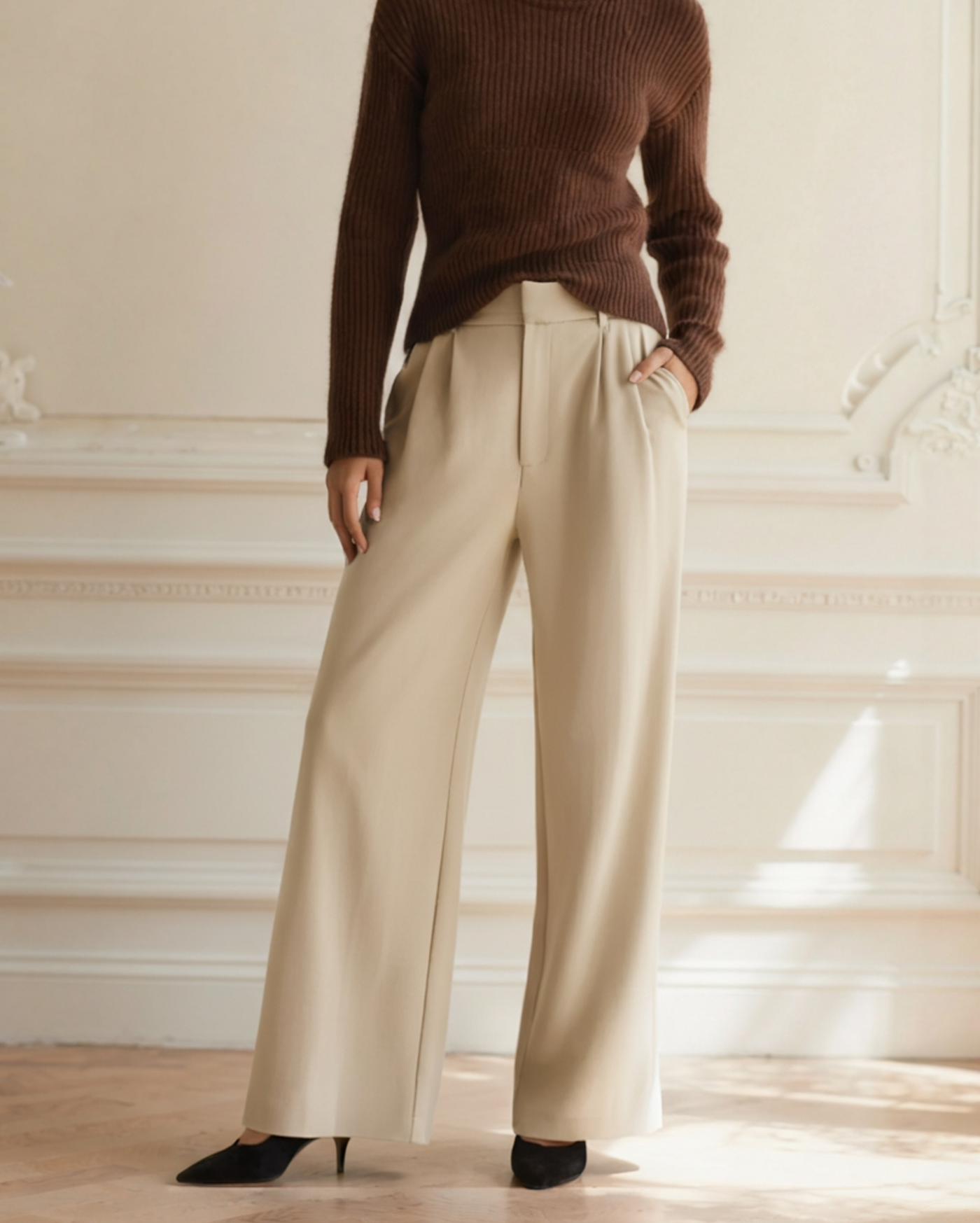 Isabela™ | Pantalones de Pierna Ancha para Elegancia Profesional
