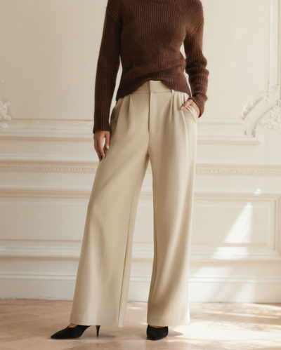 Isabela™ | Pantalones de Pierna Ancha para Elegancia Profesional