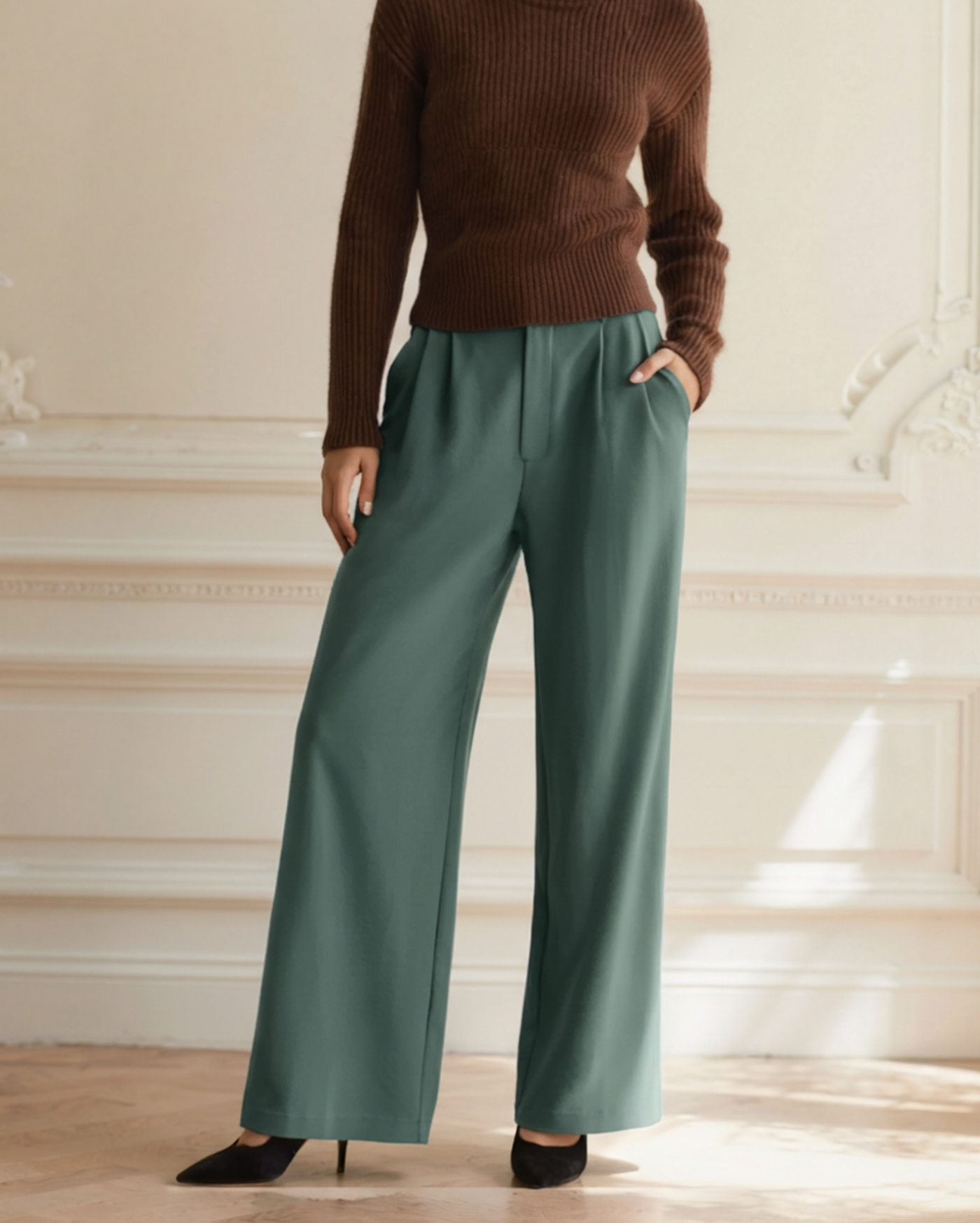 Isabela™ | Pantalones de Pierna Ancha para Elegancia Profesional