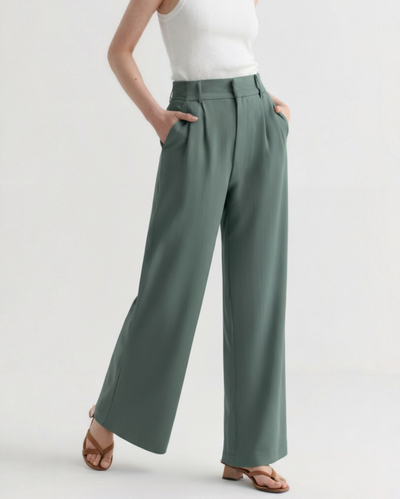 Isabela™ | Pantalones de Pierna Ancha para Elegancia Profesional