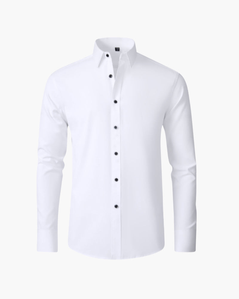 Andrés™ | Camisa de Manga Larga de Algodón Premium para Elegancia Clásica