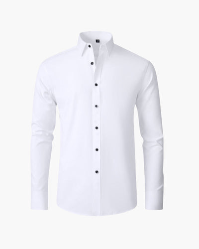 Andrés™ | Camisa de Manga Larga de Algodón Premium para Elegancia Clásica