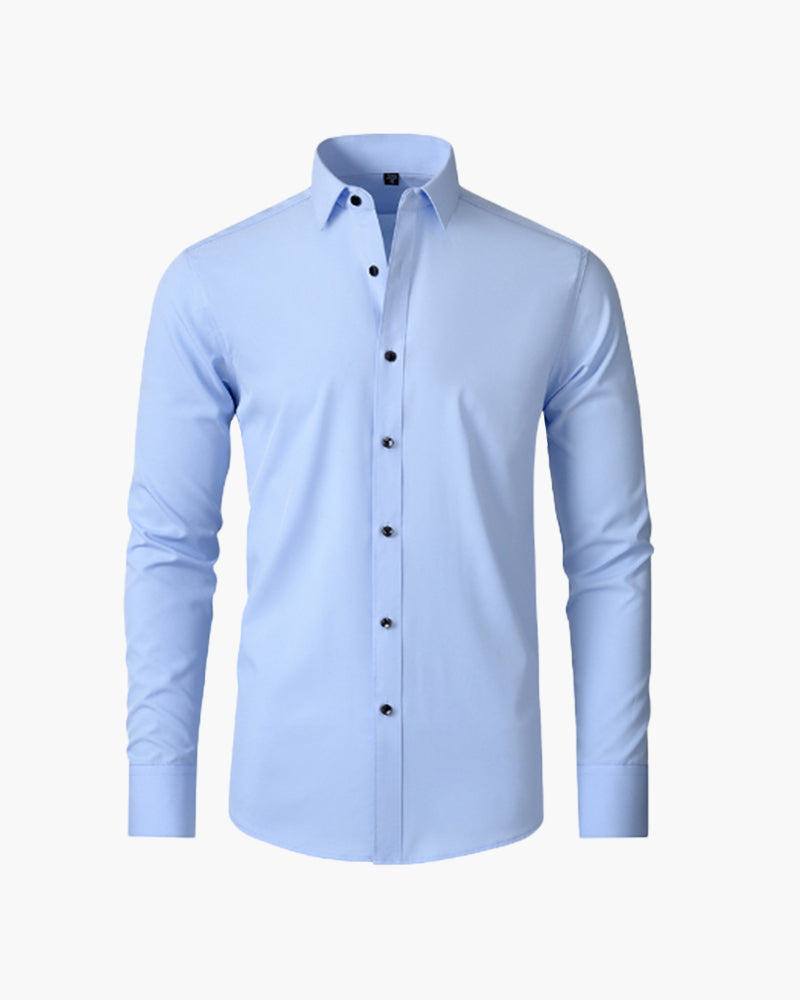 Andrés™ | Camisa de Manga Larga de Algodón Premium para Elegancia Clásica