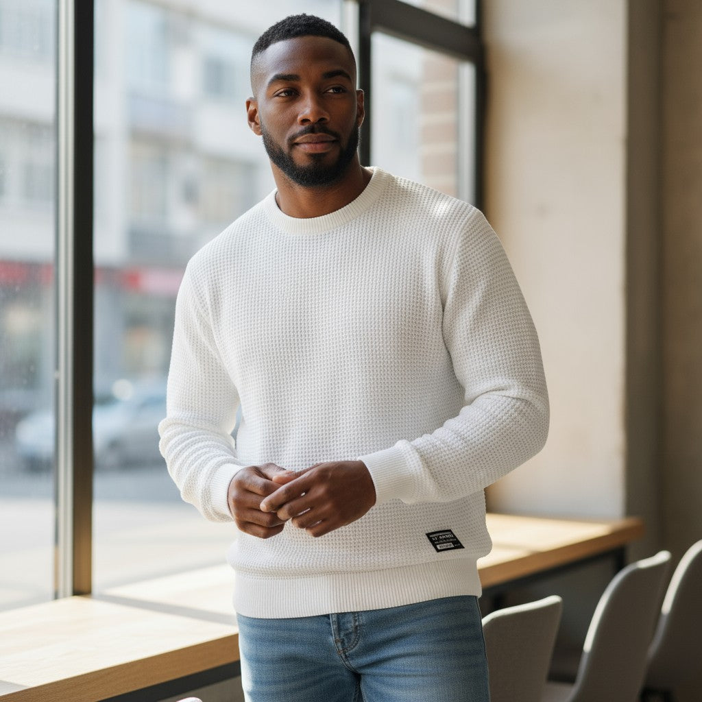 Emilio™ | Suéter Premium de Punto Panal para Estilo y Confort Atemporal