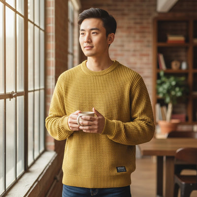 Emilio™ | Suéter Premium de Punto Panal para Estilo y Confort Atemporal